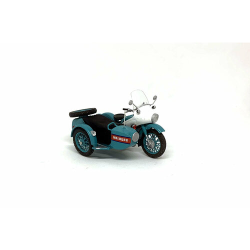 М-100 мотоцикл с коляской (бело-зелёный) модель в масштабе 1:43 мотоцикл ваи зеленый модель в масштабе 1 43