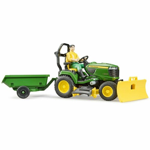 Трактор John Deere с прицепом и фигуркой