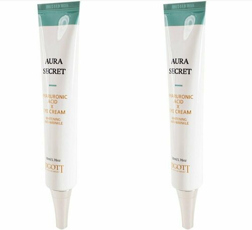 JIGOTT Крем для кожи вокруг глаз с гиалуроновой кислотой Aura Secret Hyaluronic Acid Eye Cream, 50мл - 2 штуки