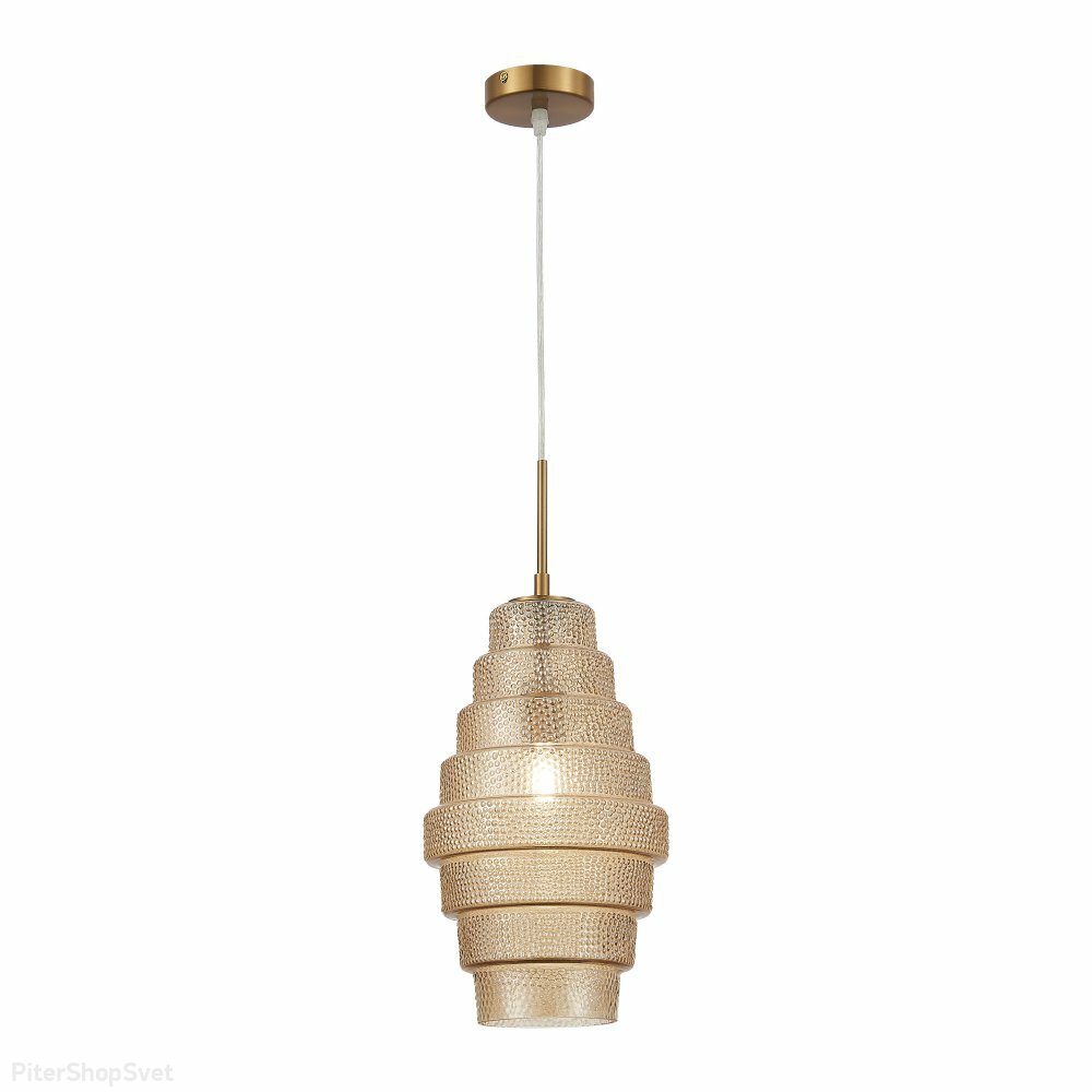 ST LUCE SL1001.203.01 Подвес ST-Luce Латунь/Коньячный E27 1*40W