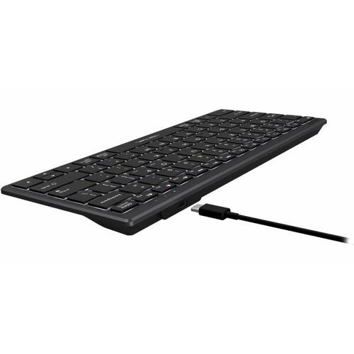 Клавиатура A4Tech Fstyler FX61 серыйбелый USB slim Multimedia LED FX61 GREY 279900₽