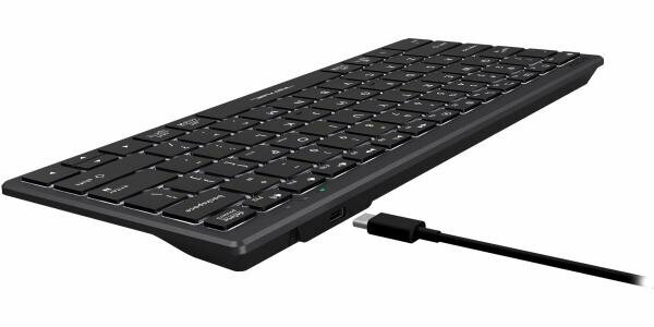 Клавиатура A4Tech Fstyler FX61 серый/белый USB slim Multimedia LED (FX61 GREY)