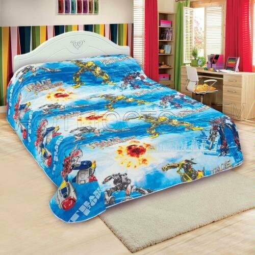 фото Плед детский Бязь Трансформеры