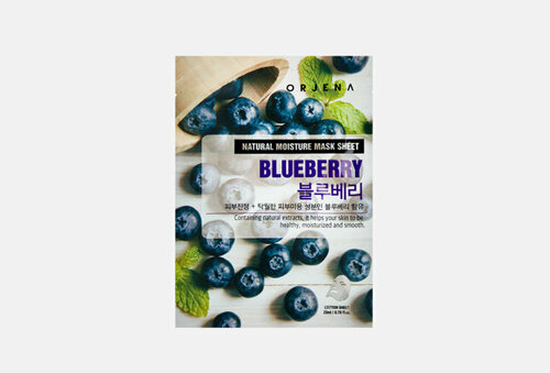 Тканевая маска для лица с черникой Natural Moisture Mask Sheet - Blue Berry 1 шт