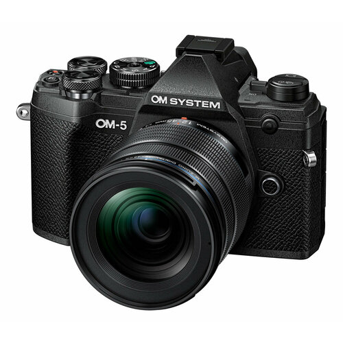 Беззеркальный фотоаппарат OM System OM-5 Kit 12-45mm f4 Pro черный 188999₽