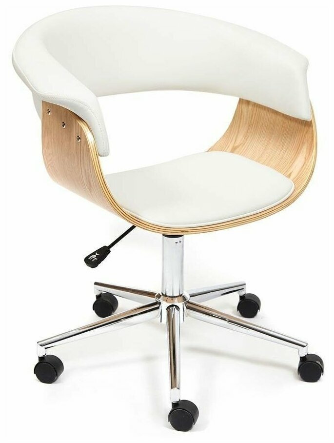 Кресло офисное Tetchair VIMTA, натуральный, кож/зам, white