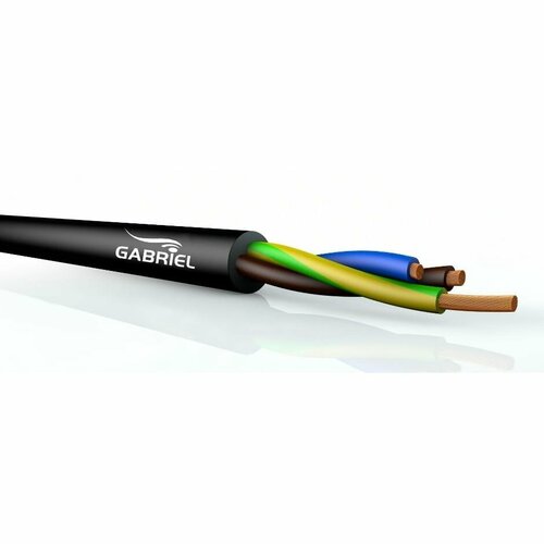 Кабель силовой в нарезку Gabriel H07RN-F 3x1,5, 1 м