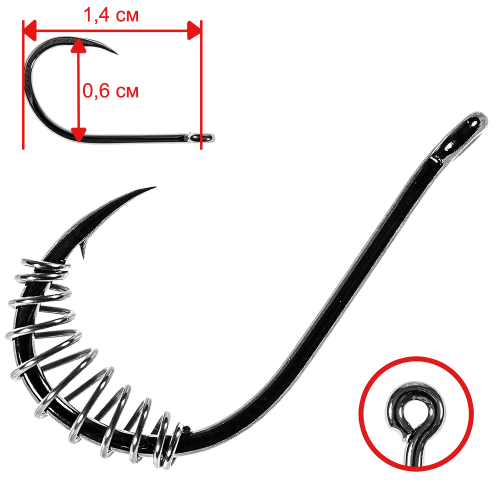 Крючки Owner Spring Chinu 53125 12 С пружиной (6шт.)