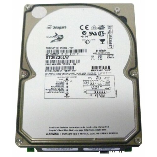 Жесткий диск Seagate ST39236LW 92Gb U160SCSI 35 HDD 1656500₽