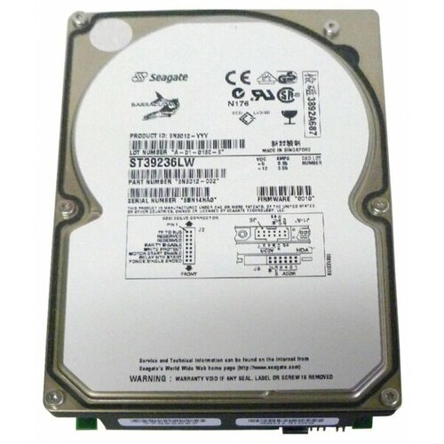 Жесткий диск Seagate ST39236LW 9,2Gb U160SCSI 3.5 HDD жесткий диск seagate 9r6006 002 73 4gb u160scsi 3 5 hdd