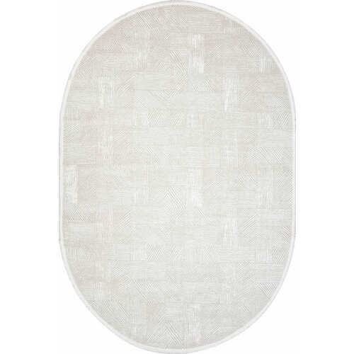 Ковер MODA 1369A K.GRI COKME / K. GRI COKME Овал в гостиную в дом в зал в квартиру в комнату в спальню 1 x 2 м.