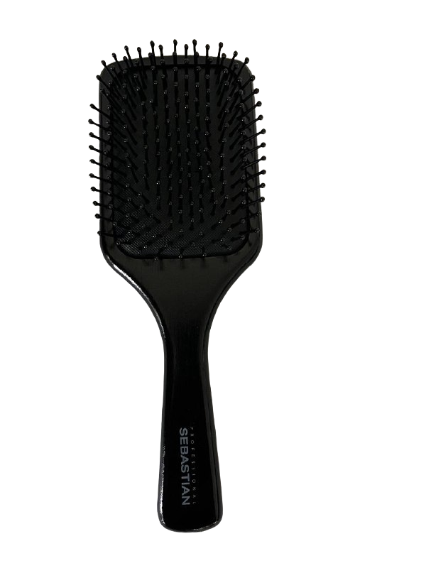 Wella - Бамбуковая расчёска для волос с чехлом (чёрная), 1 шт -