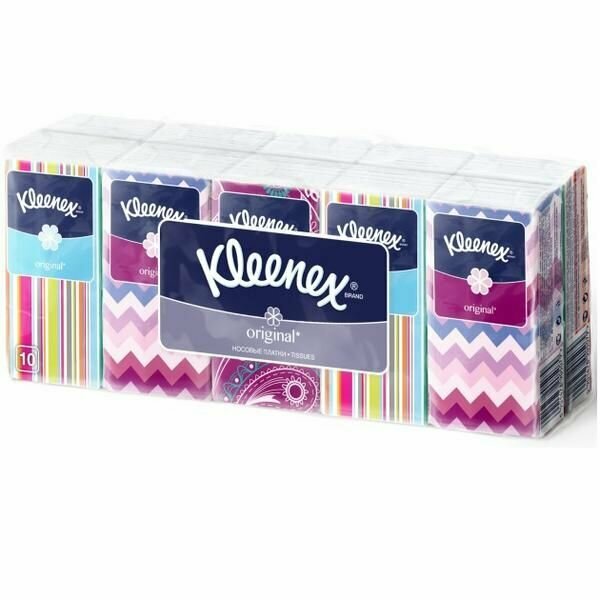 Носовые платочки KleenexКлинекс Original белые 10 шт 10 упак