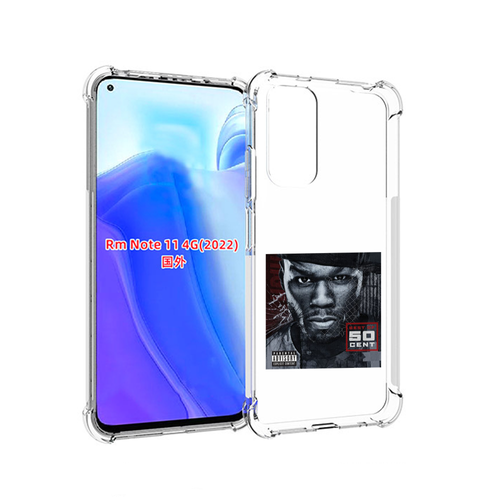 Чехол MyPads 50 Cent - Best Of для Xiaomi Redmi Note 11 4G ( Глобальная версия ) задняя-панель-накладка-бампер