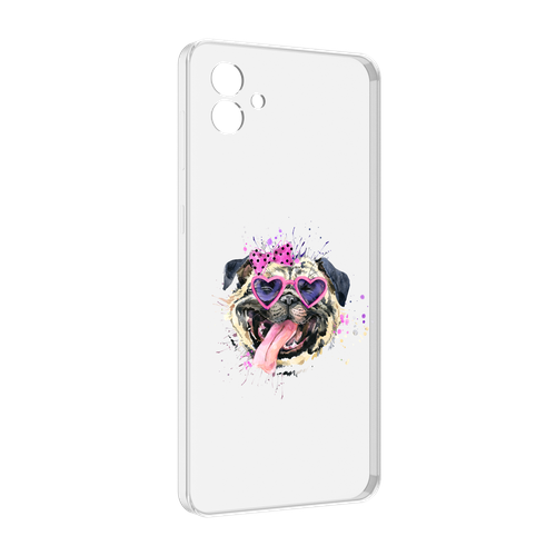 Чехол MyPads Веселая собака для Samsung Galaxy M04 задняя-панель-накладка-бампер чехол mypads когри собака для samsung galaxy m04 задняя панель накладка бампер