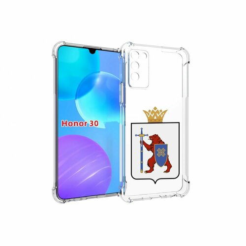 чехол mypads герб марий эл йошкар ола для huawei nova y90 ctr lx1 enjoy 50 pro задняя панель накладка бампер Чехол MyPads герб-марий-эл-йошкар-ола для Huawei Honor 30 Lite задняя-панель-накладка-бампер