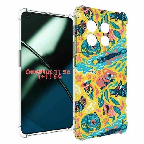 Чехол MyPads seamless-pattern для OnePlus 11 задняя-панель-накладка-бампер чехол mypads seamless pattern для vivo iqoo 11 pro задняя панель накладка бампер