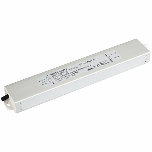 Блок питания ARPV-24060-SLIM-PFC-B (24V, 2.5A, 60W) (Arlight, IP67 Металл, 3 года) Артикул 023553(1)