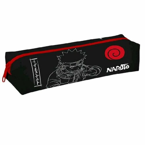 Naruto Пенал мягкий, 1 отделение, 60 х 200 х 45 мм, объёмный, Naruto, чёрный NTJB-UT2-3534