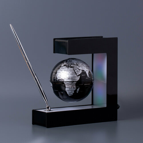 Левитирующий глобус с ручкой чёрный D - 9см 2990₽