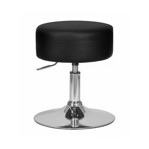 Пуф DOBRIN DANNY LM-2050 хром, черный PU