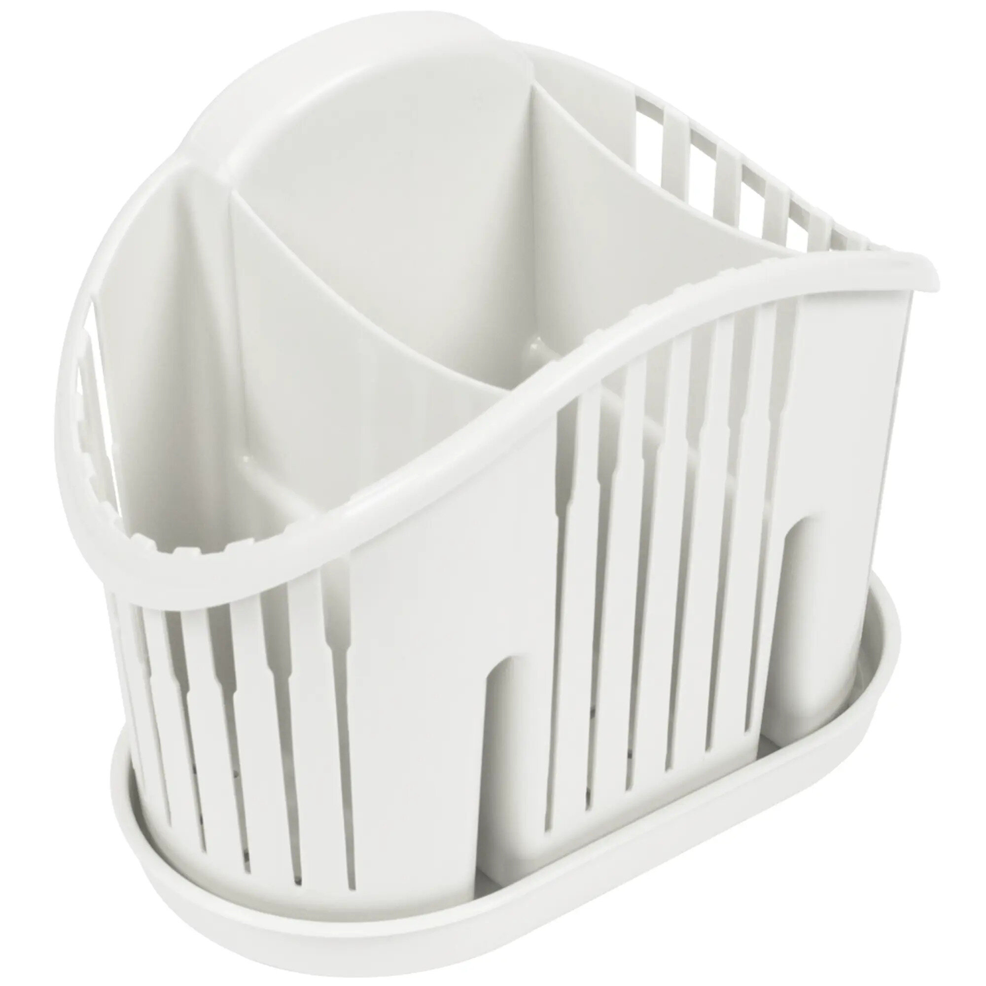 Сушилка для столовых приборов Martika с поддоном 11х15х18 см цвет белый