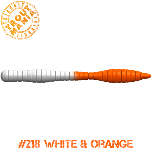 TM Fat Worm 3 -218 White&Orange (Cheese)