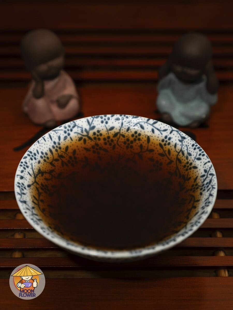 Чай Китайский прессованный Шу Пуэр Шар Дракона Золотой И У - фотография № 4