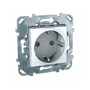 Schneider Electric UNICA Розетка 1-ая с/з белый MGU5.036.18ZD (набор 8 шт.)