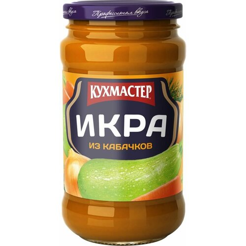 Икра из уваренных кабачков кухмастер, 400 г - 5 шт.