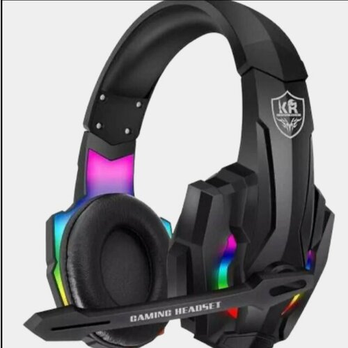 Игровые наушники с RGB подсветкой и HD-микрофономЧерный 168000₽