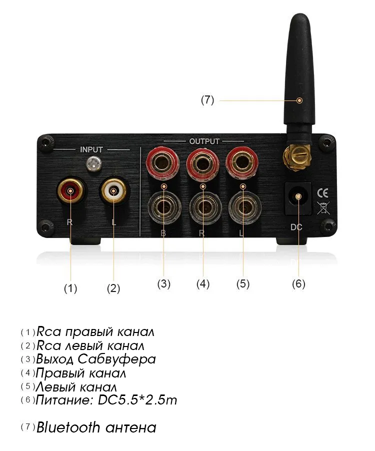 Усилитель Мощности Brz Hifi С Темброблоком Bt5 И Питанием В Комплекте ...