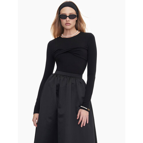 фото Боди-блуза toptop, размер 44, черный