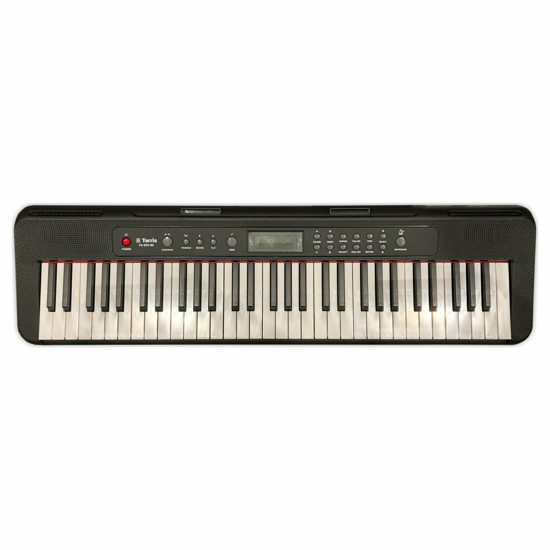 Синтезатор TERRIS TK-500 BK, 61 клавиша, микрофон