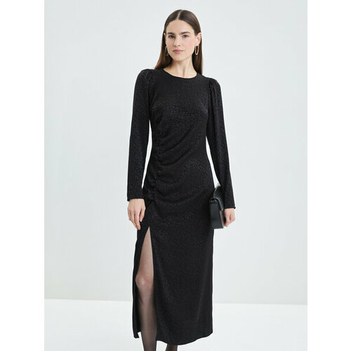 фото Платье zarina, размер xs (ru 42), черный