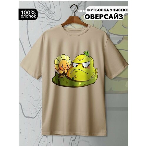 фото Футболка hypnotica, размер m, бежевый