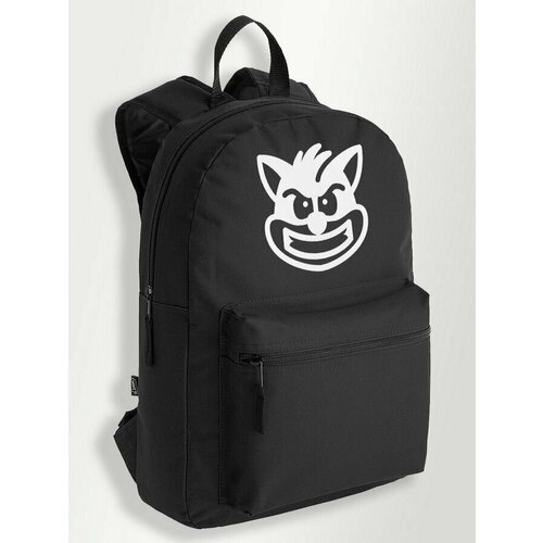 Черный школьный рюкзак с принтом игры Crash Bandicoot N-Sane Trilogy - 343
