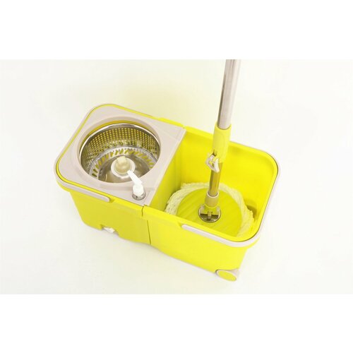 Швабра 2 в 1 с двумя соединяющимися ведрами для чистой и грязной воды