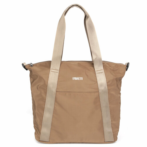 фото Сумка fabretti y23011-96, фактура гладкая, бежевый