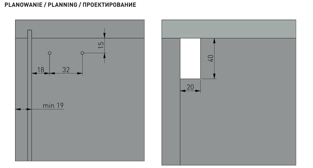 Навес мебельный C8 с заглушками, левый+правый, 110кг, белый - фотография № 5