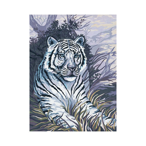 Канва/ткань с рисунком Collection D`Art серия 10.000 40 см х 50 см 10379 Тигр