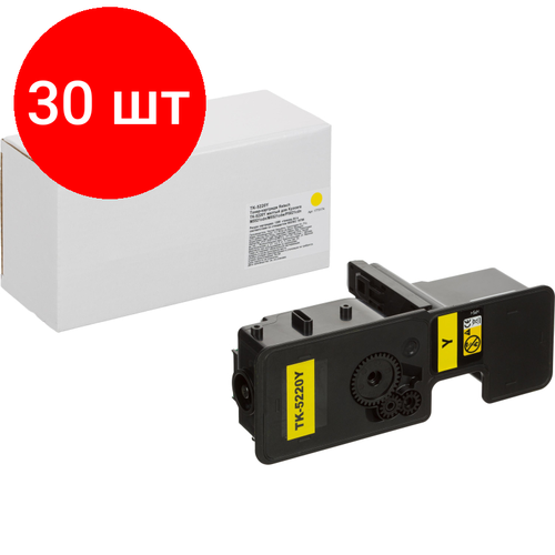 Комплект 30 штук, Тонер-картридж Retech TK-5220Y жел. для Kyocera M5521cdn/M5521cdw/P5021cdn комплект 2 штук тонер картридж retech tk 5230y жел для kyocera m5521cdn m5521cdw p5021cdn