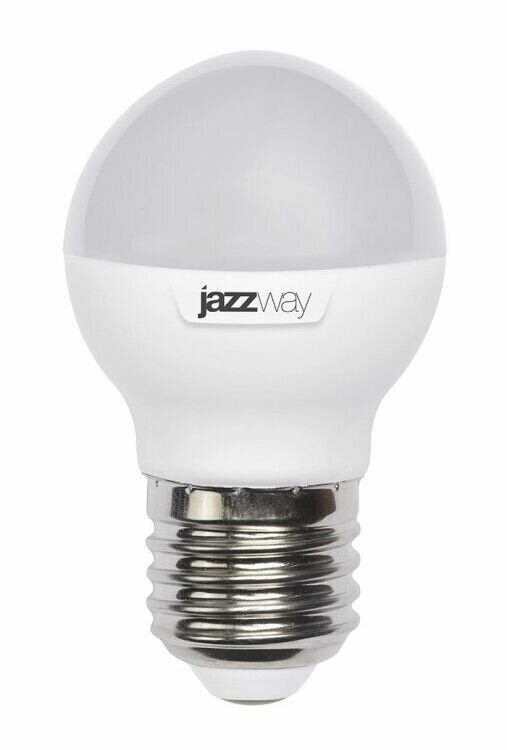 Лампа светодиод. (LED) Шар Е27 7Вт 520лм 3000К 230В матов. Jazzway