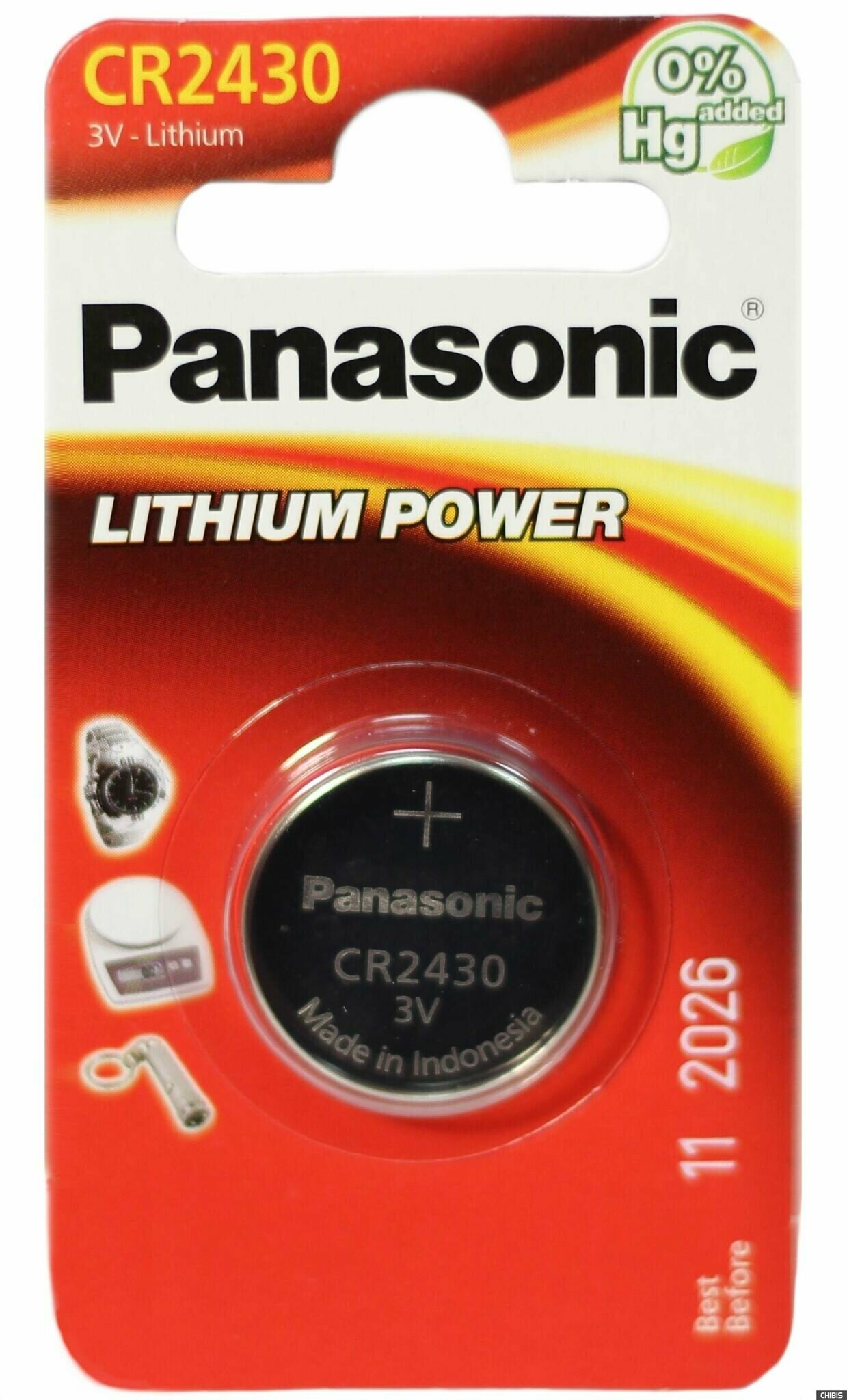 Батарейка Panasonic CR 2430 Bli 1 Lithium (CR-2430EL/1B) - фото №5