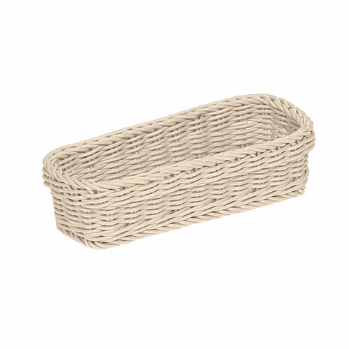 Корзинка Esprado Costura 25x10x6 см пластик слоновая кость 1889₽