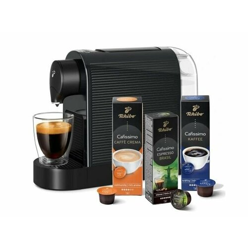 Капсульная кофемашина Tchibo Cafissimo Pure Plus 1250 Вт черный набор капсул 2043600₽