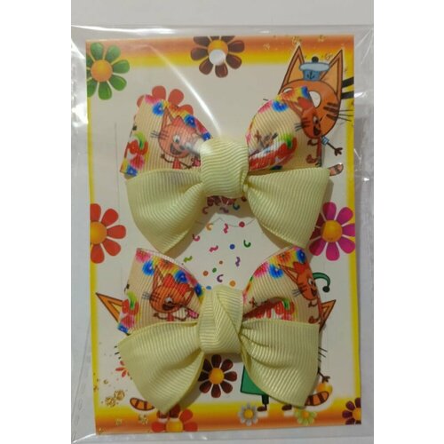 Бантики для девочек , набор 2 шт