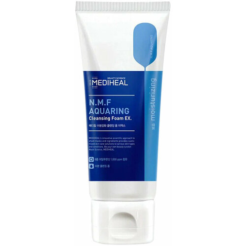 Mediheal~Мягкая увлажняющая пенка для сухой кожи c керамидами~N. M. F Aquaring Cleansing Foam EX