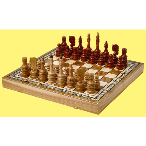 шахматы классические из обсидиана 124724 Шахматы Дубовые (большие, классические фигуры из дуба)