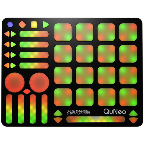 KEITH MCMILLEN / США Pad controller Keith McMillen QuNeo K-707 - Pad controller that senses pressure, finger position, and velocity and provides LED feedback. Black color